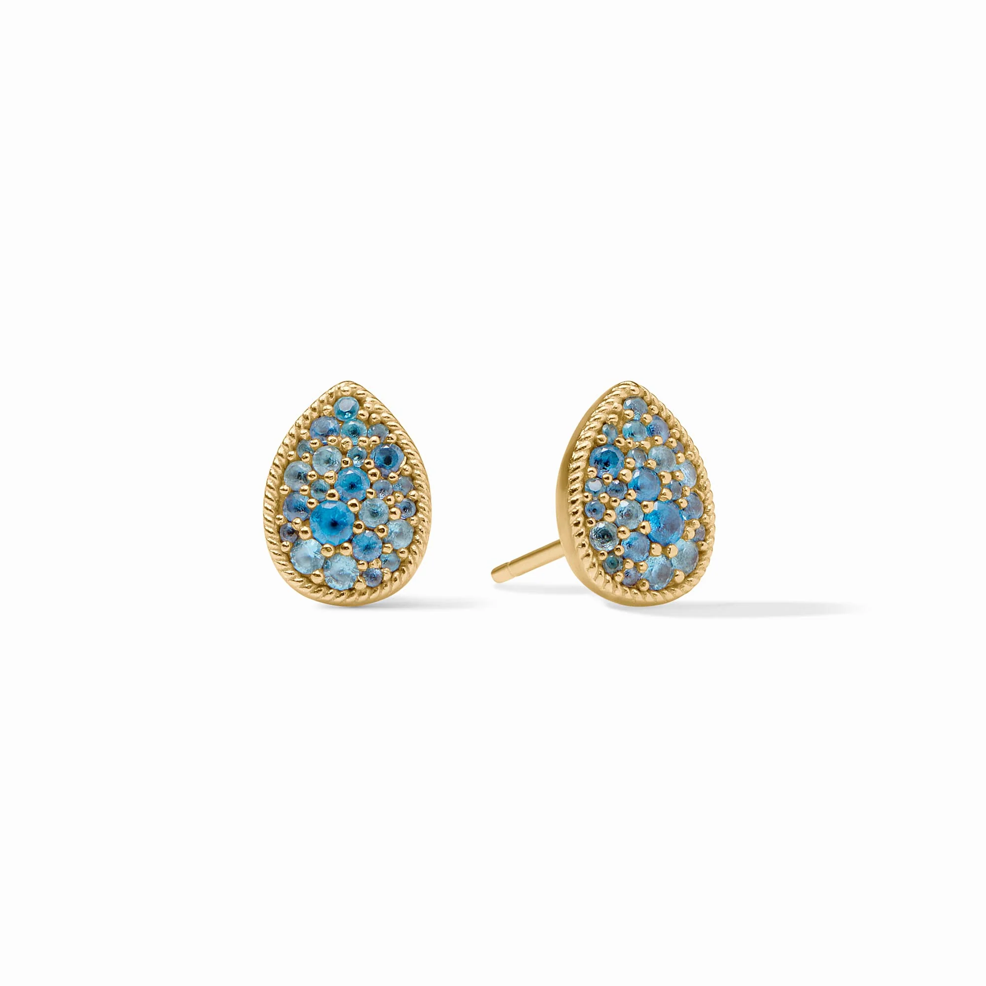 Pavé Teardrop Stud