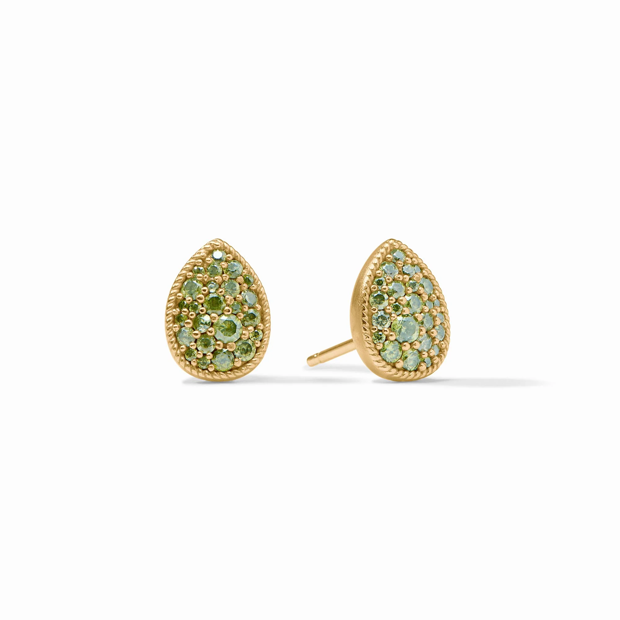 Pavé Teardrop Stud