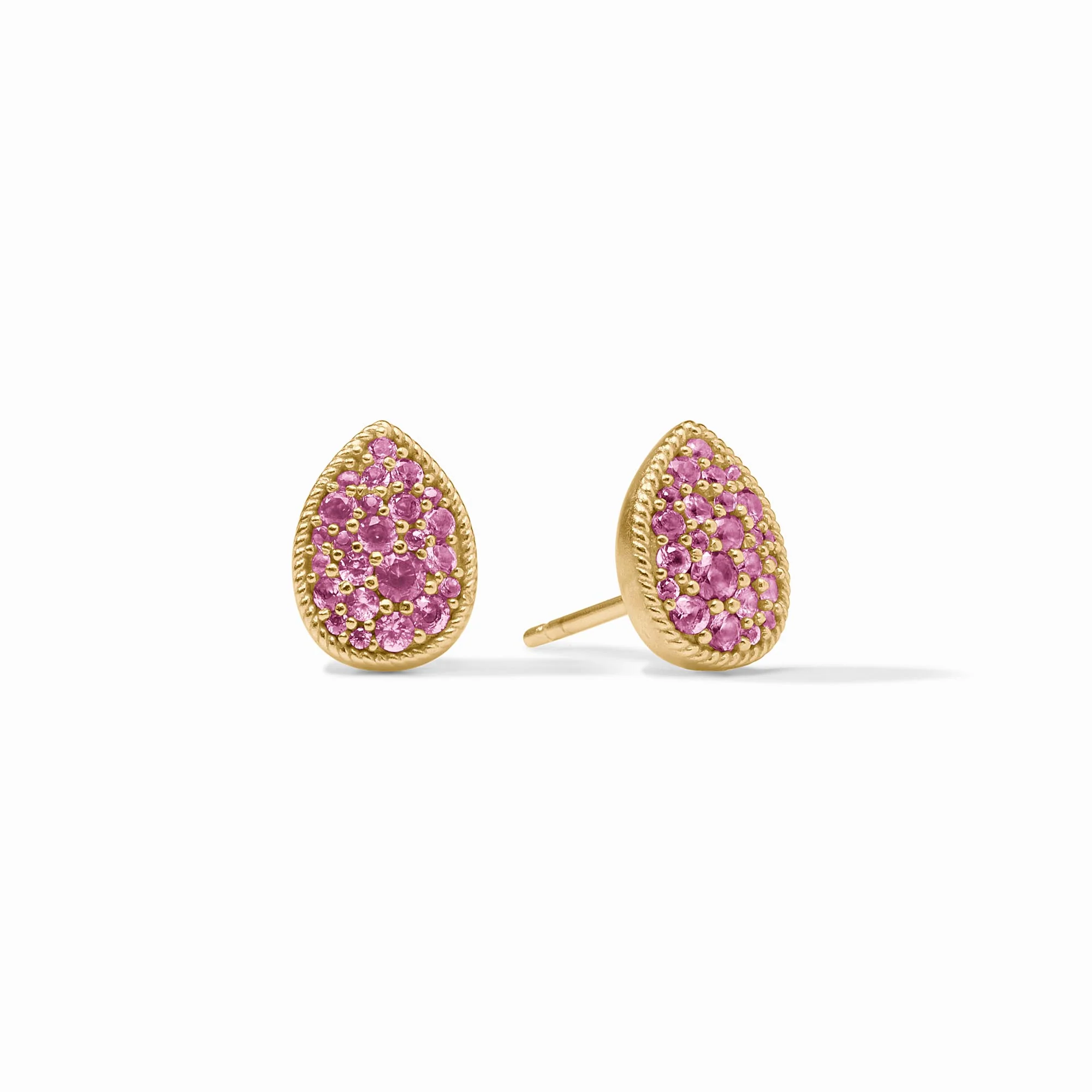 Pavé Teardrop Stud
