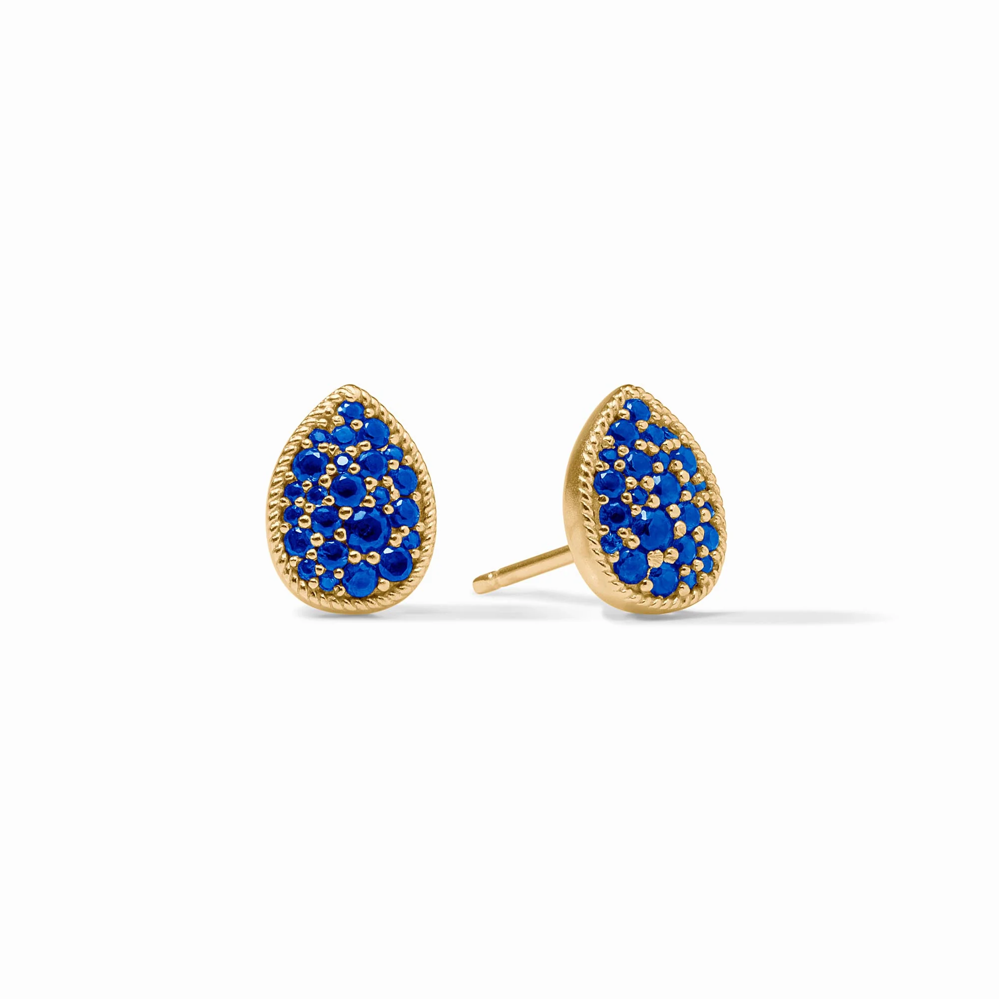 Pavé Teardrop Stud